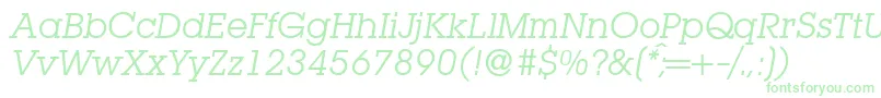 L850SlabItalic Font – Green Fonts