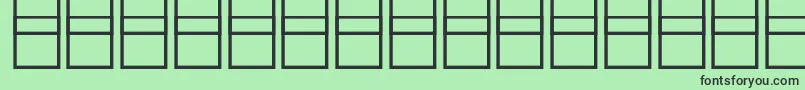 McsHaramain.Band2000 Font – Black Fonts on Green Background