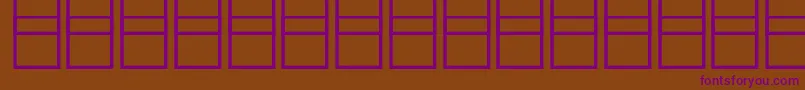 McsHaramain.Band2000-Schriftart – Violette Schriften auf braunem Hintergrund