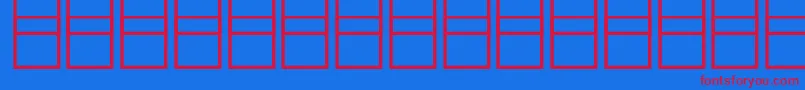 McsHaramain.Band2000 Font – Red Fonts on Blue Background