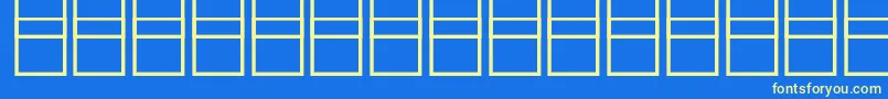 McsHaramain.Band2000 Font – Yellow Fonts on Blue Background