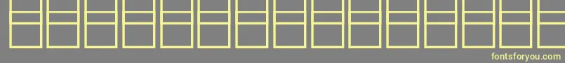 Weitere Informationen zur McsHaramain.Band2000-Schriftart McsHaramain.Band2000-Schriftart – Gelbe Schriften auf grauem Hintergrund