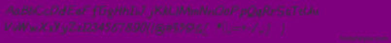 Handsofmumu Font – Black Fonts on Purple Background