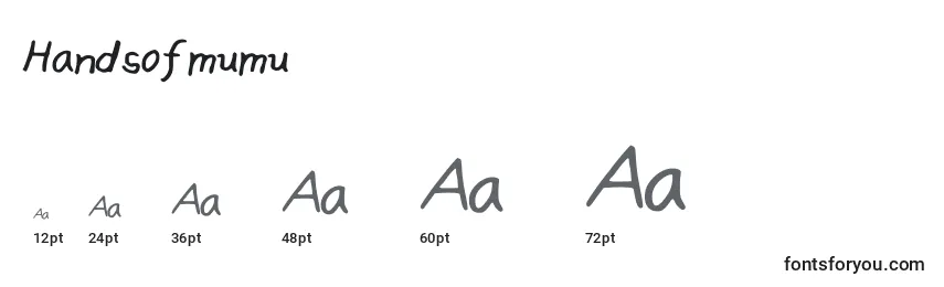 Handsofmumu Font Sizes
