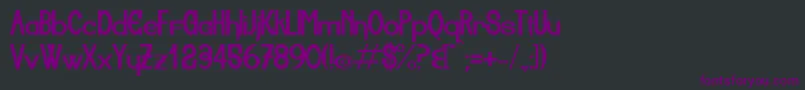 Aiuruoca Font – Purple Fonts on Black Background