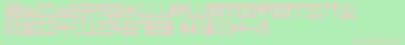 EppsEvansNarrow Font – Pink Fonts on Green Background