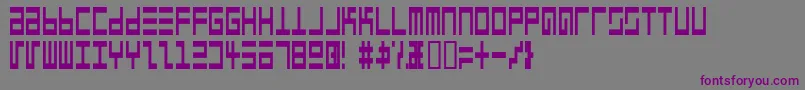 Шрифт EppsEvansNarrow – фиолетовые шрифты на сером фоне