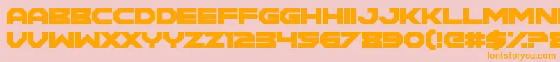 MaidenCrimes Font – Orange Fonts on Pink Background