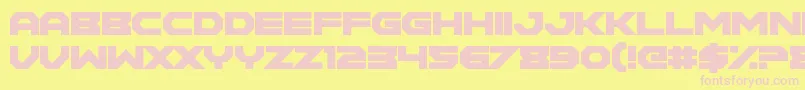 MaidenCrimes Font – Pink Fonts on Yellow Background