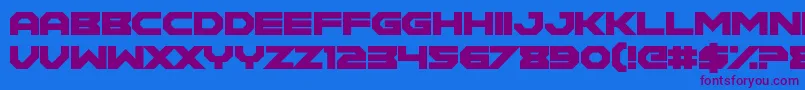 MaidenCrimes Font – Purple Fonts on Blue Background