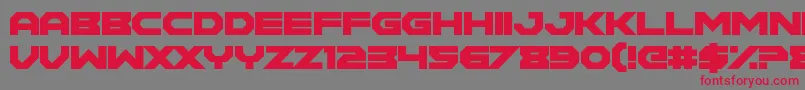 MaidenCrimes Font – Red Fonts on Gray Background