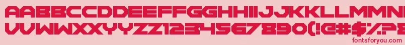 MaidenCrimes Font – Red Fonts on Pink Background