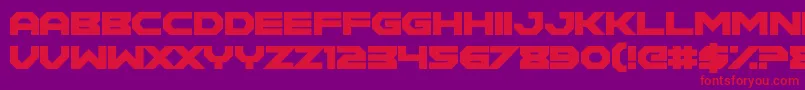 MaidenCrimes Font – Red Fonts on Purple Background
