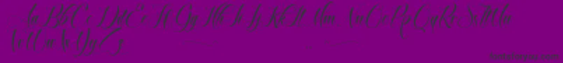 BrokenHeart Font – Black Fonts on Purple Background