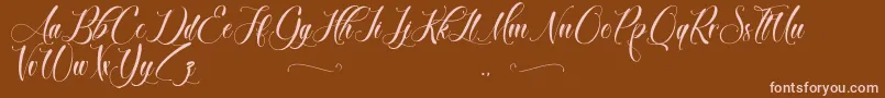 BrokenHeart Font – Pink Fonts on Brown Background