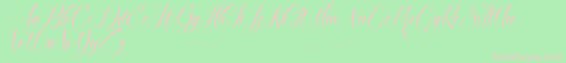 BrokenHeart Font – Pink Fonts on Green Background