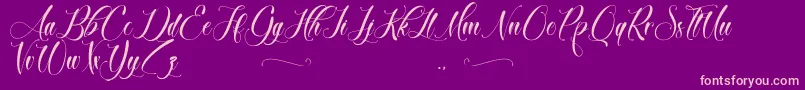 BrokenHeart Font – Pink Fonts on Purple Background