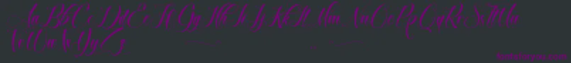 BrokenHeart Font – Purple Fonts on Black Background