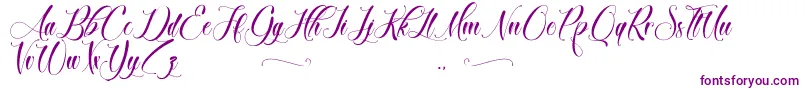 BrokenHeart Font – Purple Fonts on White Background