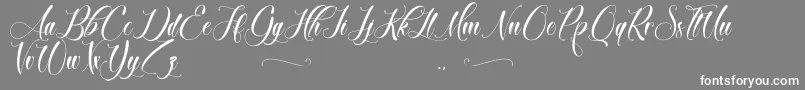 BrokenHeart Font – White Fonts on Gray Background