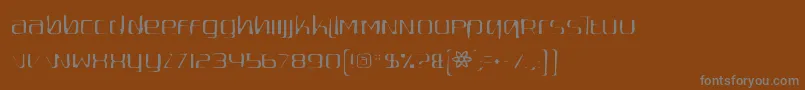Czcionka Quadaptorgaunt – szare czcionki na brązowym tle
