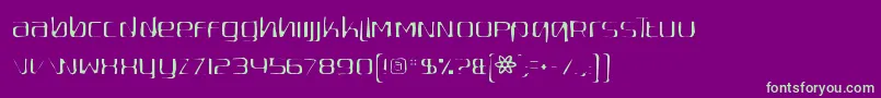 Quadaptorgaunt Font – Green Fonts on Purple Background