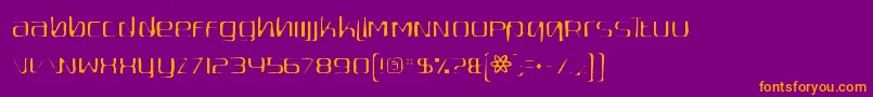 Quadaptorgaunt Font – Orange Fonts on Purple Background