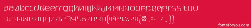 Quadaptorgaunt Font – Pink Fonts on Red Background