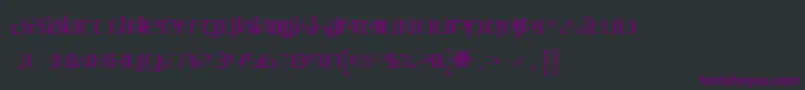 Шрифт Quadaptorgaunt – фиолетовые шрифты на чёрном фоне