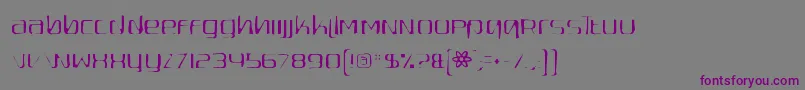 Quadaptorgaunt Font – Purple Fonts on Gray Background
