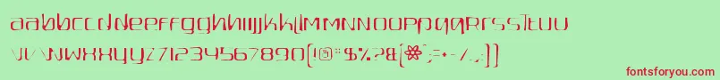 Шрифт Quadaptorgaunt – красные шрифты на зелёном фоне