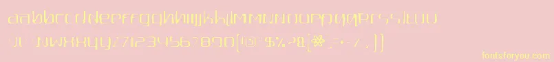 Quadaptorgaunt Font – Yellow Fonts on Pink Background
