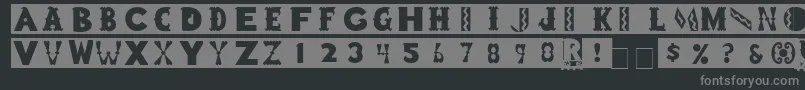 ToyBlockMedium Font – Gray Fonts on Black Background