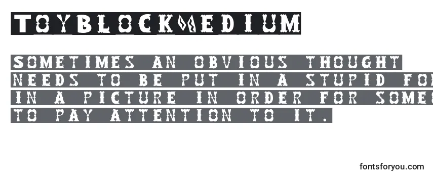ToyBlockMedium Font