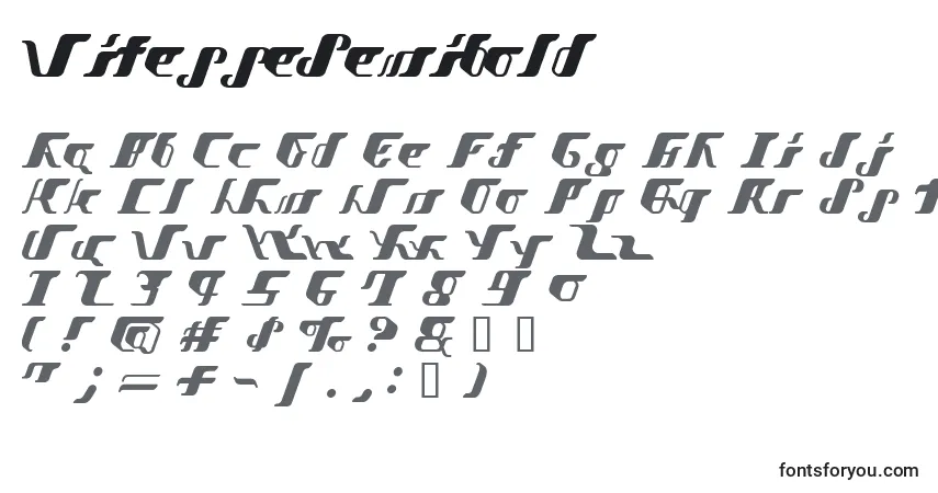 Schriftart VitesseSemibold – Alphabet, Zahlen, spezielle Symbole