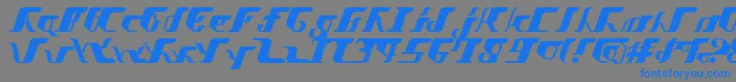 VitesseSemibold Font – Blue Fonts on Gray Background