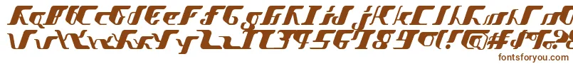 VitesseSemibold Font – Brown Fonts on White Background