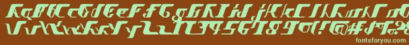 Шрифт VitesseSemibold – зелёные шрифты на коричневом фоне