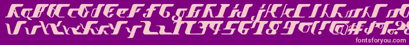 VitesseSemibold Font – Pink Fonts on Purple Background