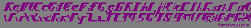 フォントVitesseSemibold – 紫色のフォント、灰色の背景