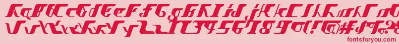 VitesseSemibold Font – Red Fonts on Pink Background