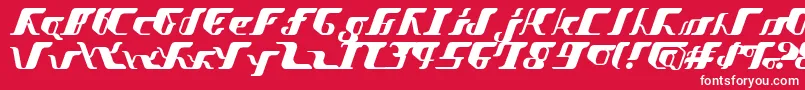 VitesseSemibold Font – White Fonts on Red Background