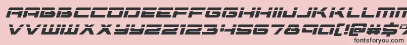 フォントVorpalital – ピンクの背景に黒い文字
