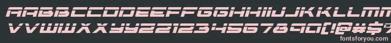 Vorpalital Font – Pink Fonts on Black Background