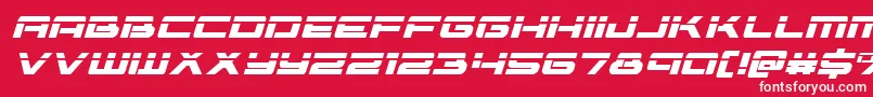 Vorpalital Font – White Fonts on Red Background
