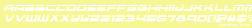 Vorpalital Font – White Fonts on Yellow Background