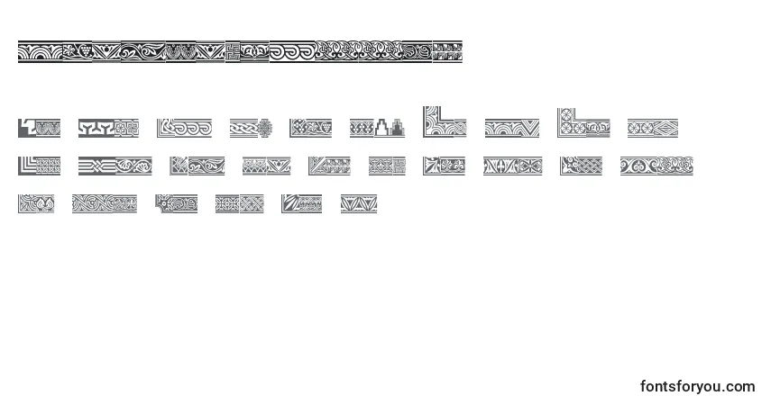 Schriftart Henmanpicttwo – Alphabet, Zahlen, spezielle Symbole