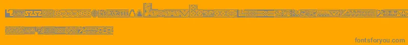 Weitere Informationen zur Henmanpicttwo-Schriftart Henmanpicttwo-Schriftart – Graue Schriften auf orangefarbenem Hintergrund