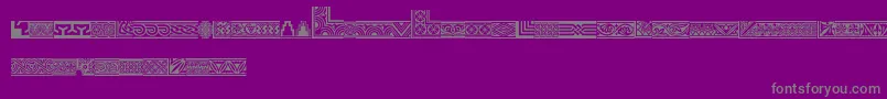 Henmanpicttwo Font – Gray Fonts on Purple Background