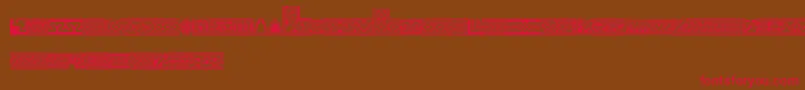 Henmanpicttwo Font – Red Fonts on Brown Background